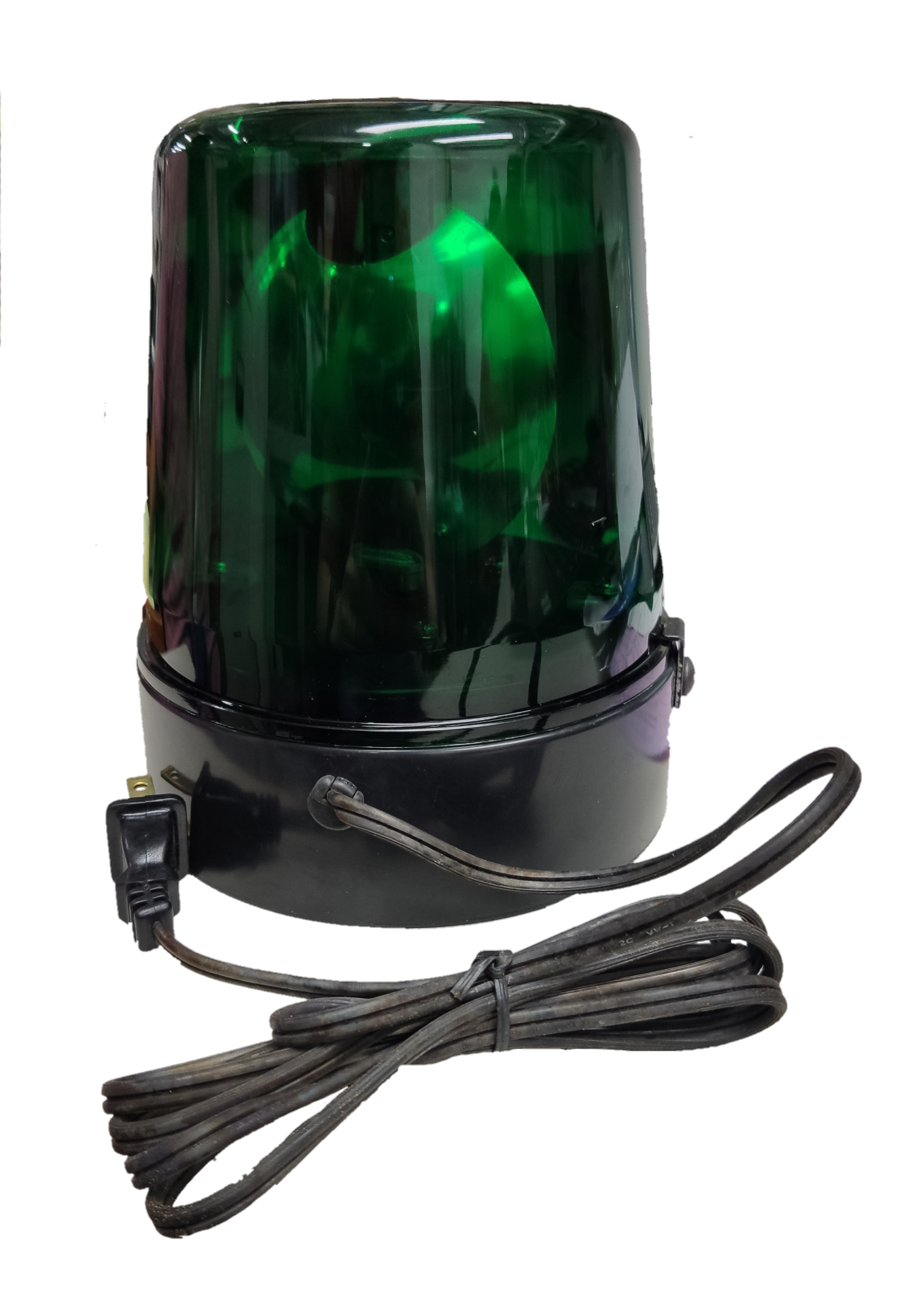 Revolving Light Warning 220V Green, Warning Light 220V Green with Black Base