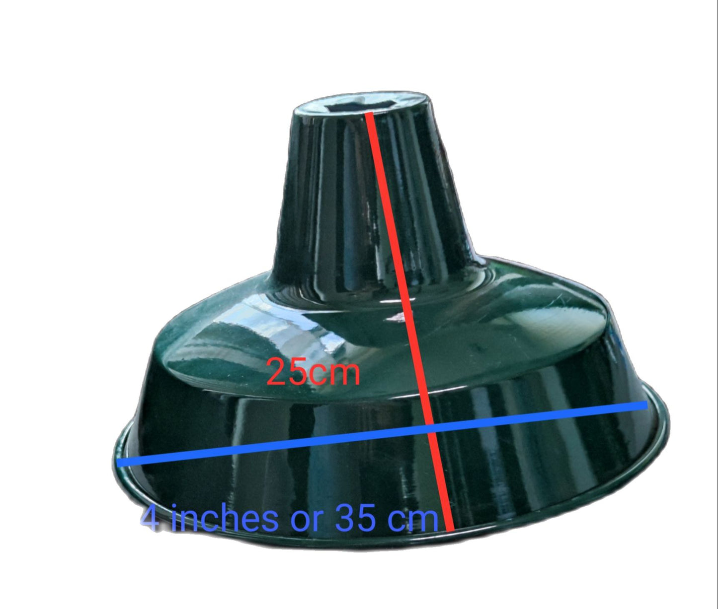 Lamp Cover 14" Deep Type with E27 Socket Arm and Claw Foot AMCO, Sombrero Green 14" Lamp Cover with E27 Socket Arm and Claw Foot, Lamp Reflector Deep Type 14 Inches ( AMCO) with E27 Socket Arm and Claw Foot