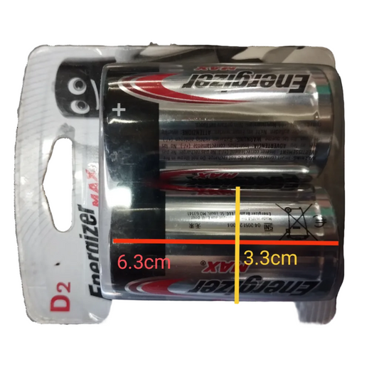 Energizer Size D Alkaline Battery 1.5V LR20 Packs of 2