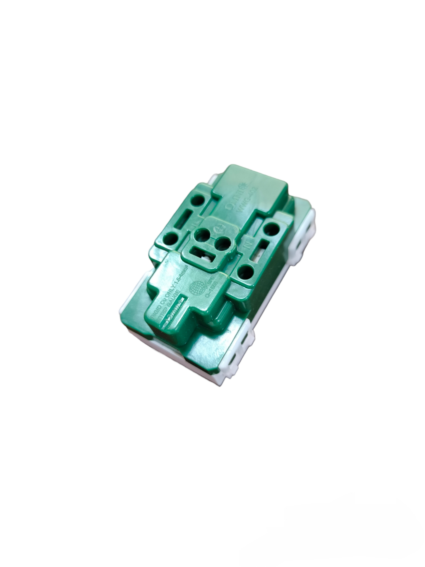 Omni Duplex Universal Outlet with Ground Device Wide Series 16A 250V WWG-402