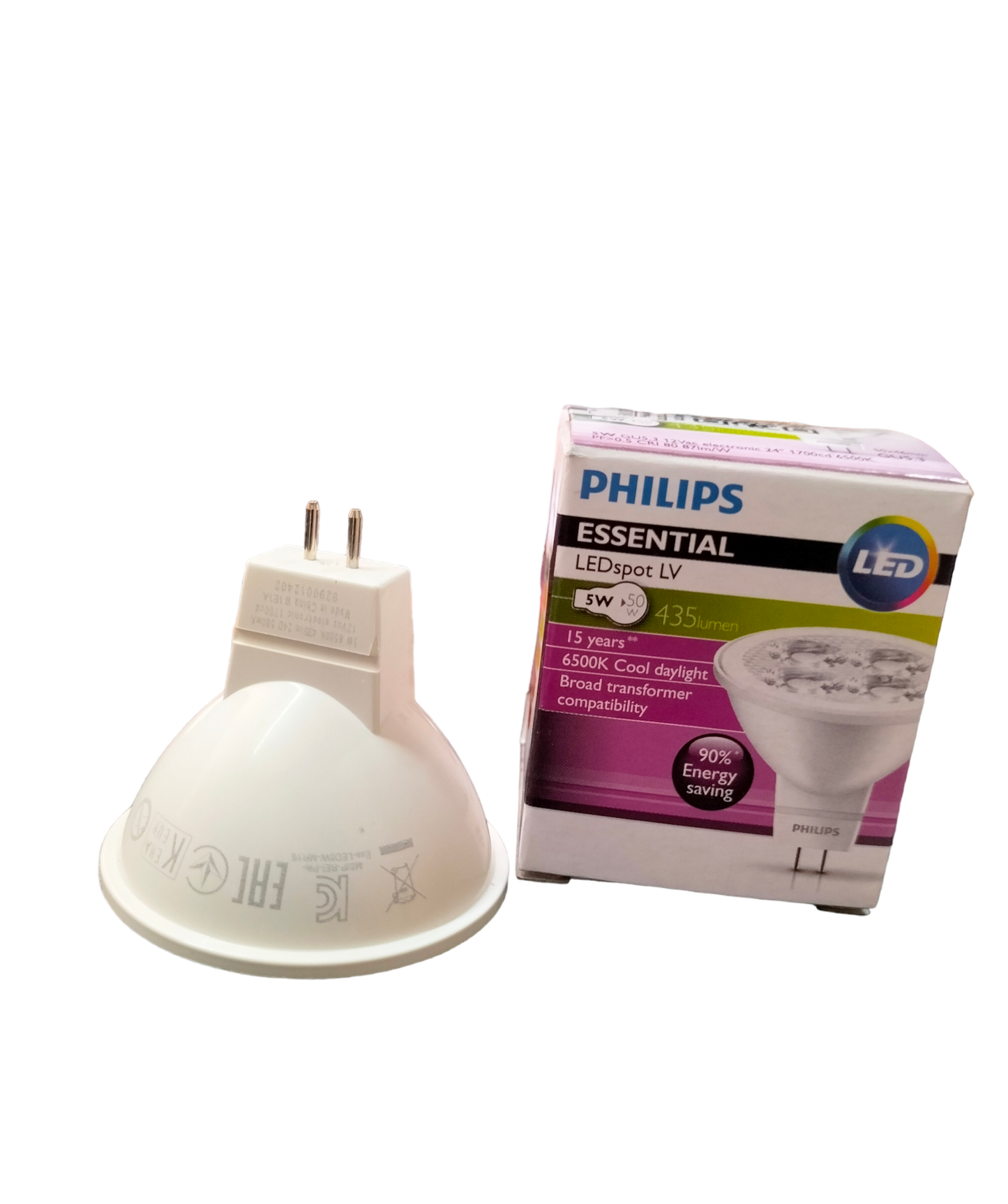 Philips 5W LED MR16 GU5.3 12VDC Daylight MR-16 LED 5W GU 5.3 12V DC 6500K Daylight