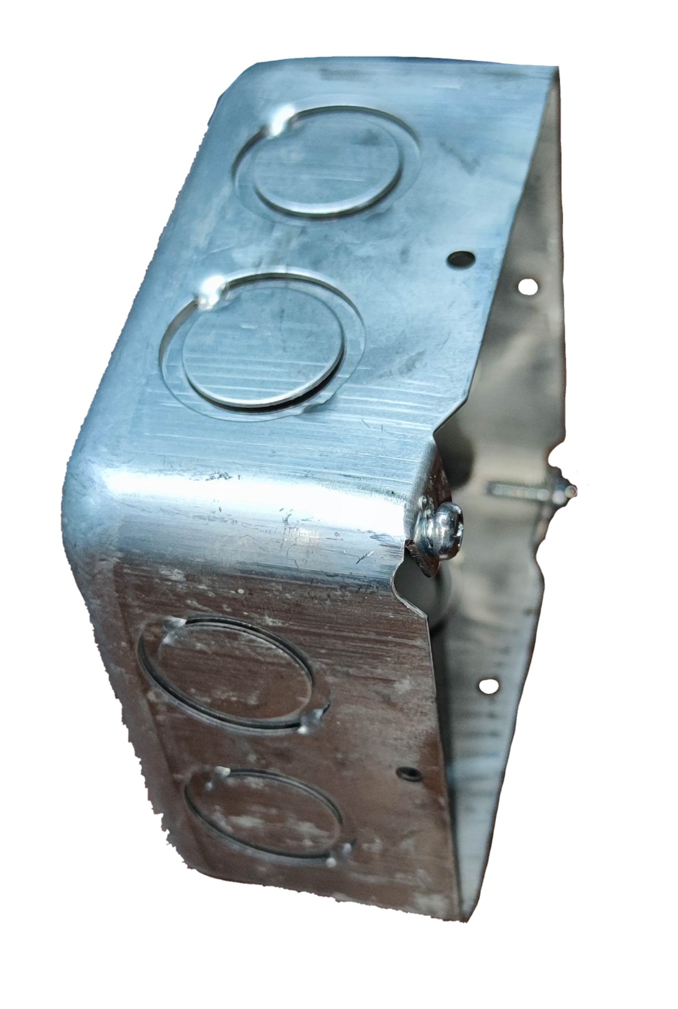 Royu 4x4 Junction Box Metal AWG 18 REMUB03A, 4x4 Square Box 1mm Thickness ( 4" x 4" x 2" - 1/8")