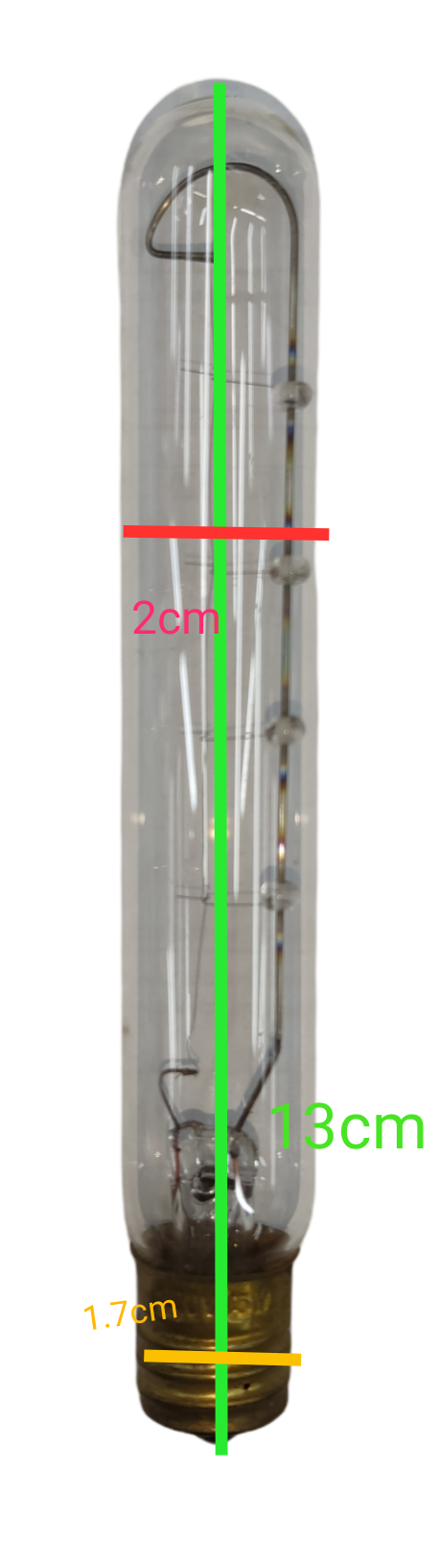 Denko Tubular Filament Bulb E17 10W 220V