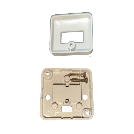 Omni 10A 220V wall light switch base with screws for easy installation and secure mounting