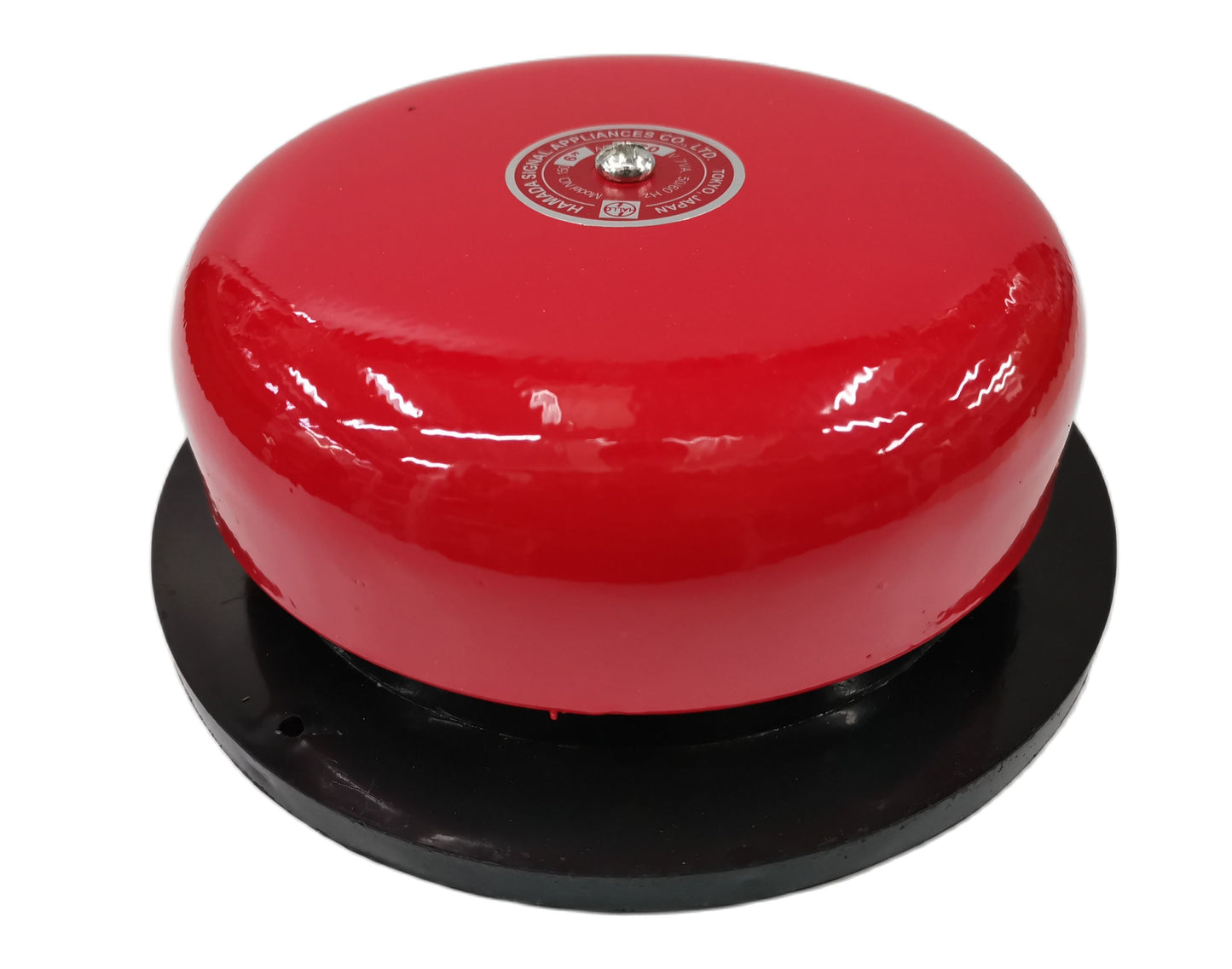 Hallo 6" Round Bell, Fire Alarm Bell 6" Japan, 6" Red Round Bell
