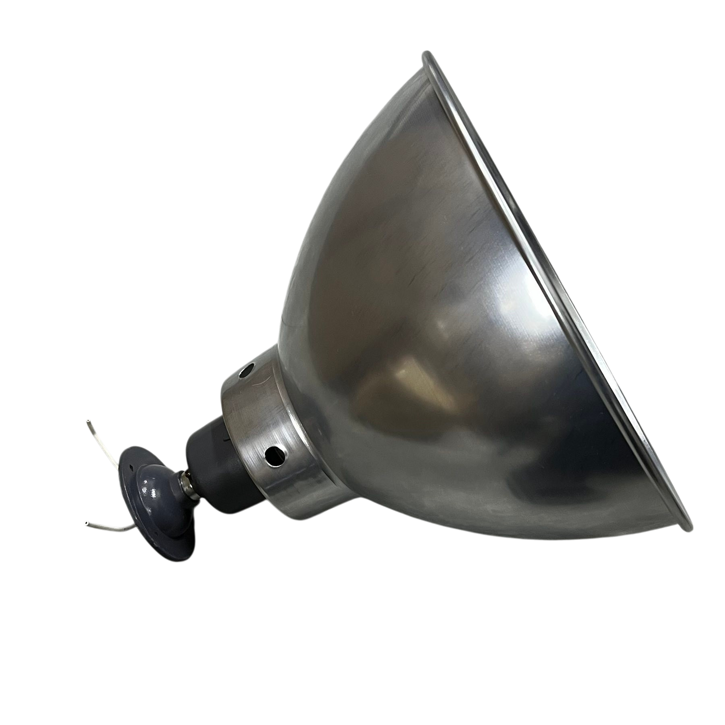 Biglite 12 inch luminum reflector E27 socket lighting installation accessory in metallic finish