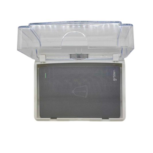 Grazen Weatherproof Plate Cover with Door Bell Switch 16A 220V WC-019-W+GW-018