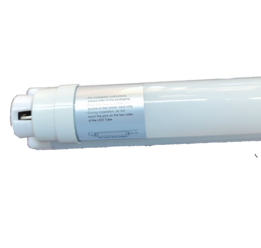 Ecolum 18W T8 LED Fluorescent Tube with Fixture Double Ended 220V AC Daylight 6500K