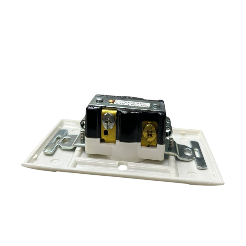 Eagle 15a 250v electrical outlet white with a sturdy design for reliable performance in homes