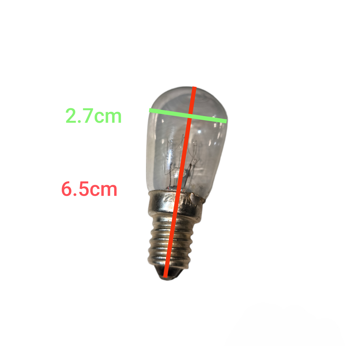 15W E14 pigmy bulb incandescent light bulb with glass body and metal screw base from China
