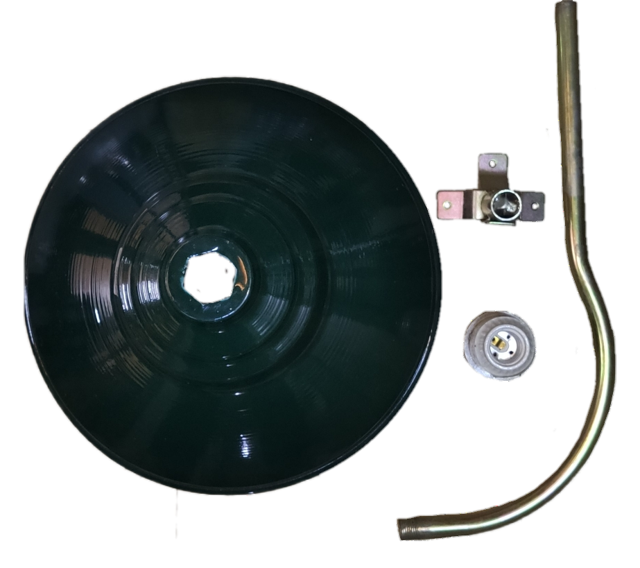 16 inch lamp cover with E27 socket and mounting accessories for lighting installations