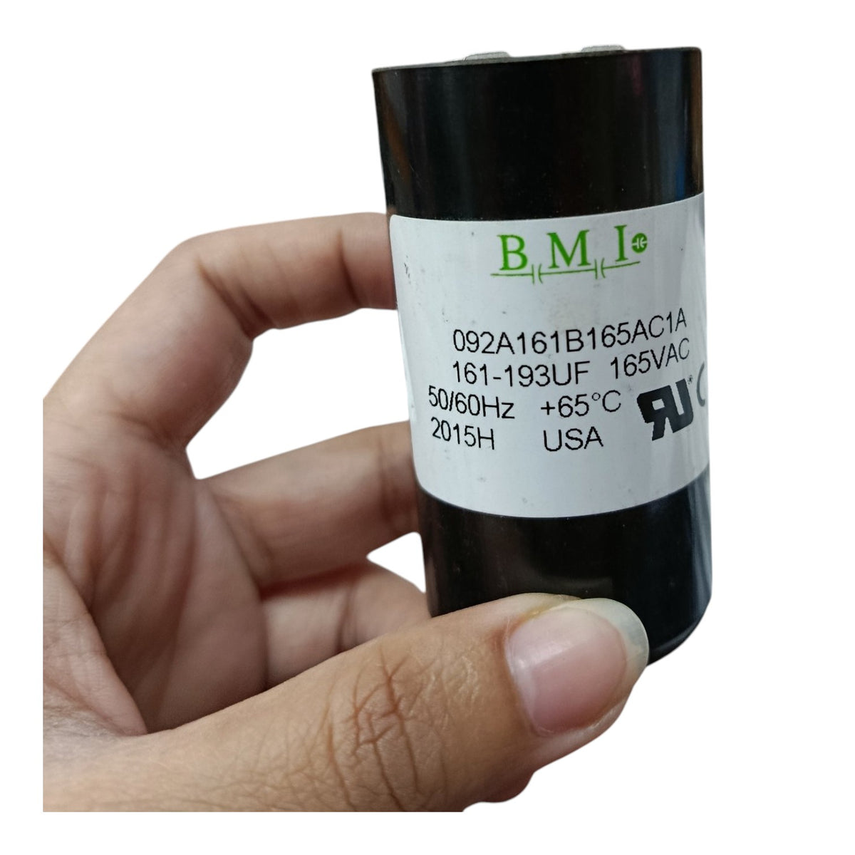 BMI Motor Starting Capacitor 161-193UF 165V AC, Capacitor 161-193MFD