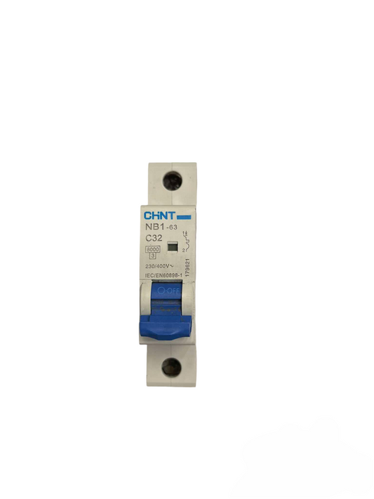 Chint 32A 1Pole 6KAIC 220V with indicator Miniature Circuit Breaker NB1-63 1P C32 6KADB