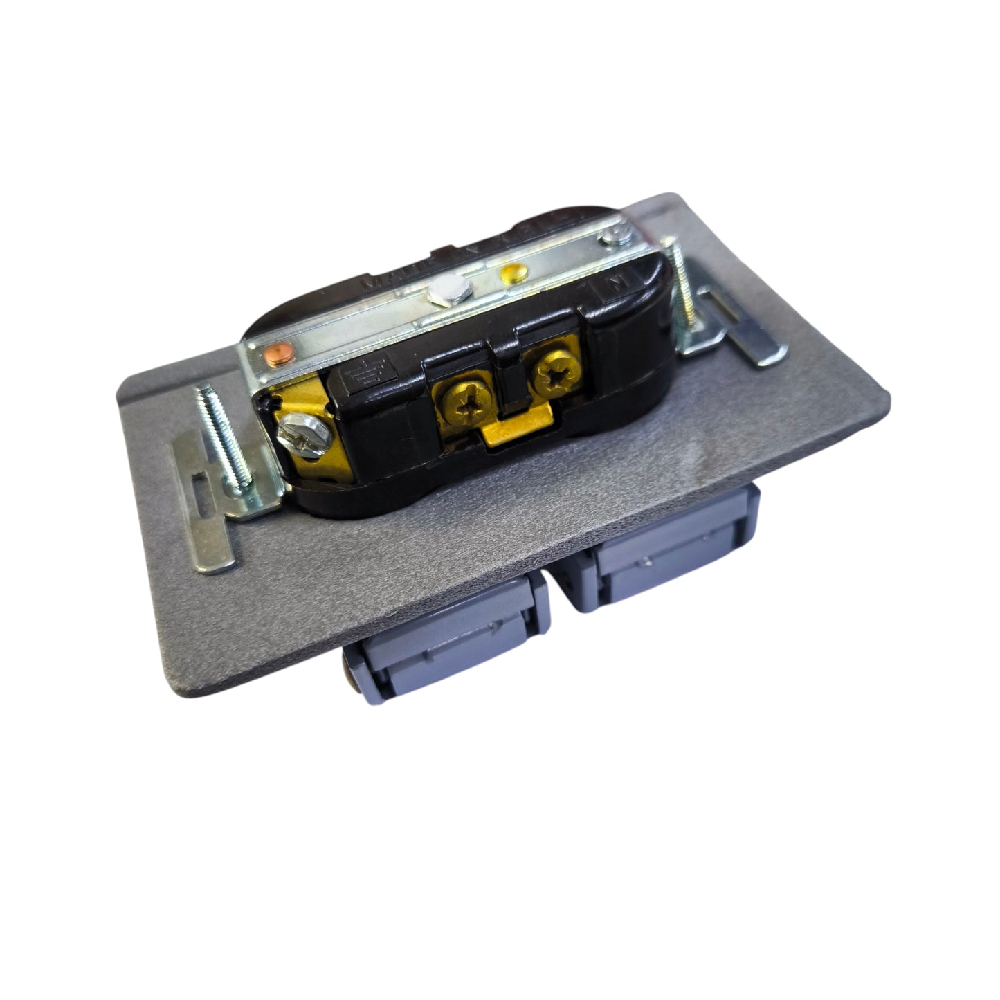 Eagle 2 Gang Weatherproof Tandem Outlet with Ground 15A 250V CATS999 826B