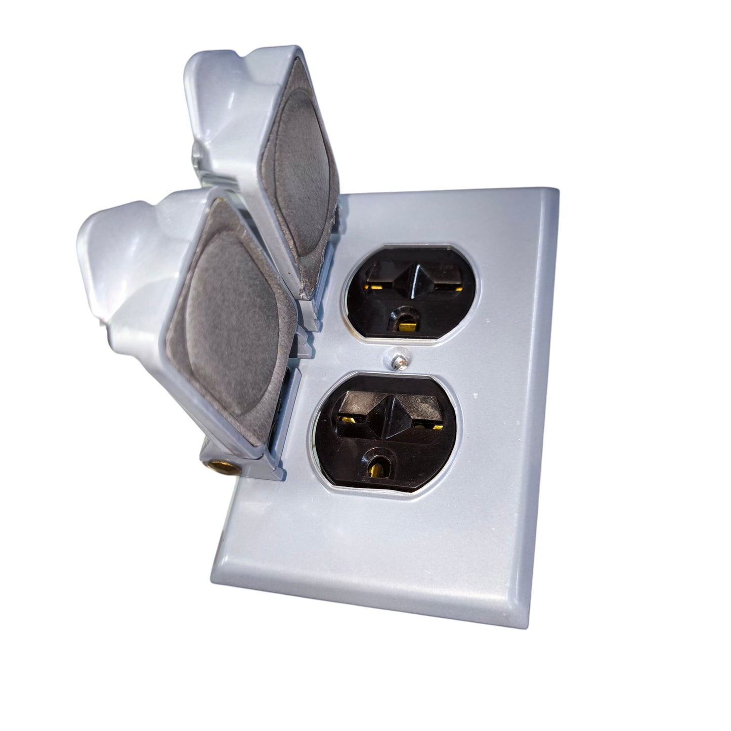 Eagle 2 Gang Weatherproof Tandem Outlet with Ground 15A 250V CATS999 826B