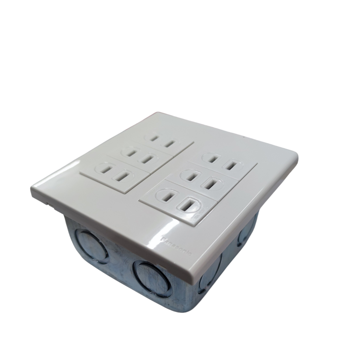 Panasonic 6 Gang Flat Pin Outlet 16A 250V with Utility Box (WEG6806+(6XWEG1001-5)+Utility Box