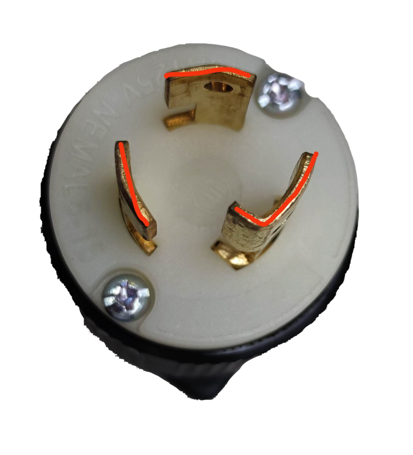 Grippes 15A Twistlock Plug 125V AC, Twist Lock Plug 15A 2P+E ( 3Pins) BL515P Nema L-5