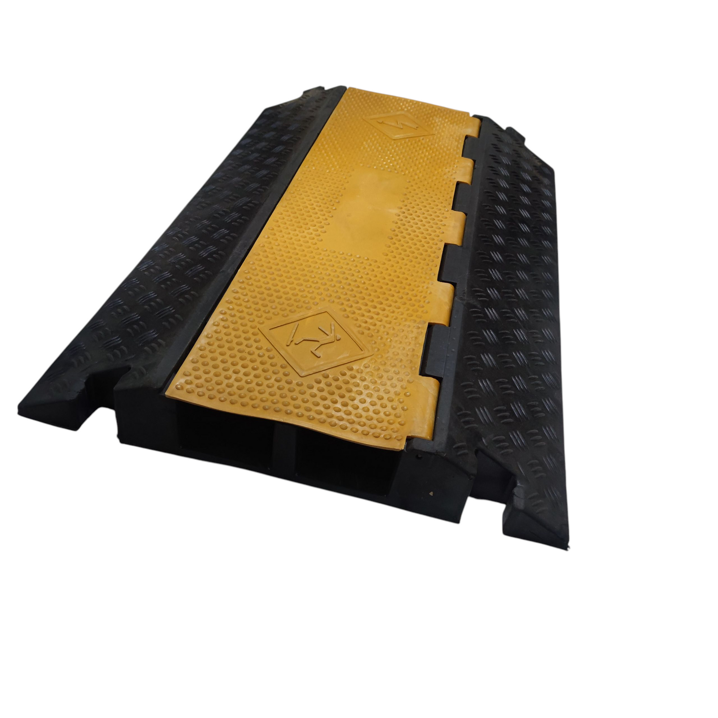 Grippes 2 channel cable protector ramp for safe cable management and preventing tripping hazards