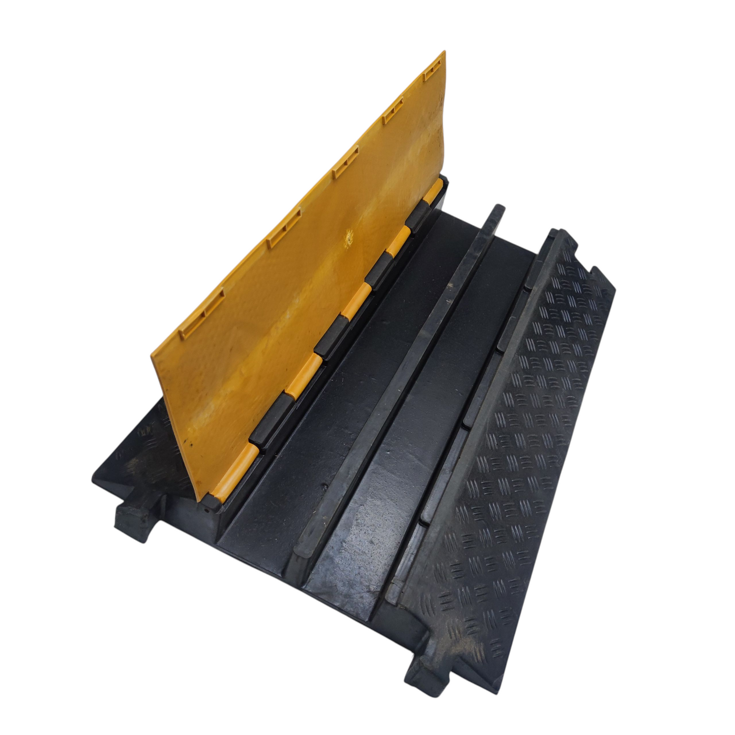 Grippes 2 channel cable protector ramp with durable design for effective cable management
