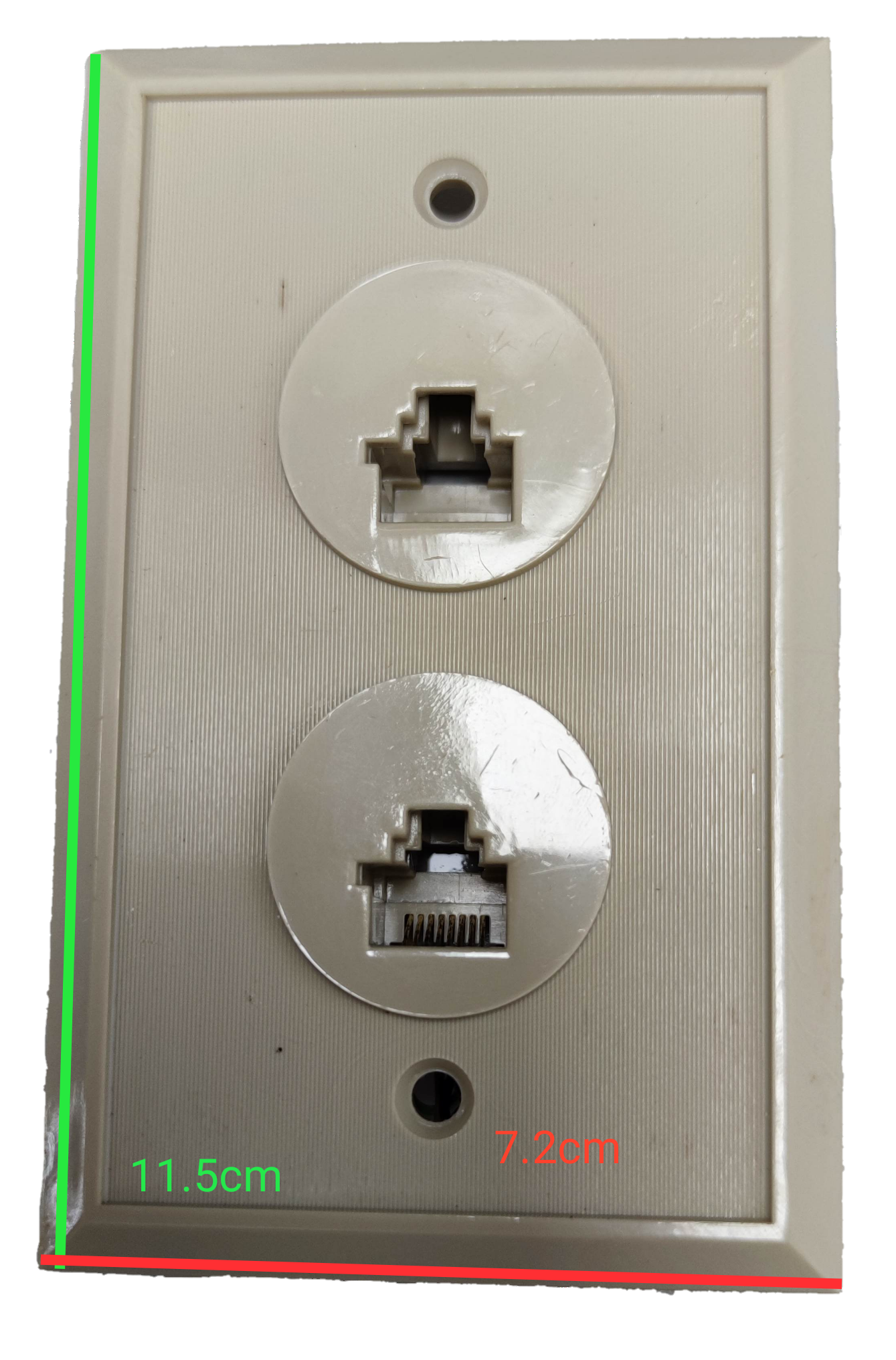 2 Gang LAN Outlet RJ45 with Plate Cover featuring dual ports for network connectivity and easy installation