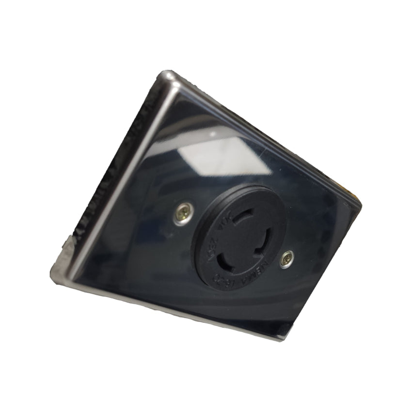 Grippes 20A 2P+E Twistlock Outlet with Metal Plate Cover WJ-6322B/9221