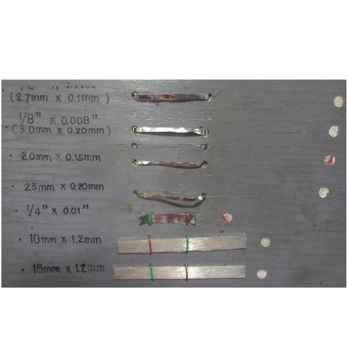 Nichrome Wire Flat Type 10mm x 1.2mm x 1 Meter Length Impulse Sealer Heating Element