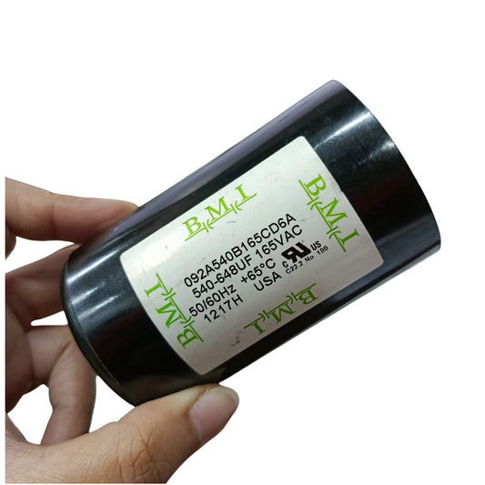 BMI Motor Starting Capacitor 540-648UF 165V AC, Capcitor 540-648MFD 165V