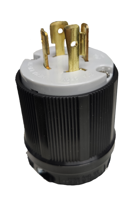 Grippes 20A twist lock plug NEMA L15-20 with durable design for secure connections