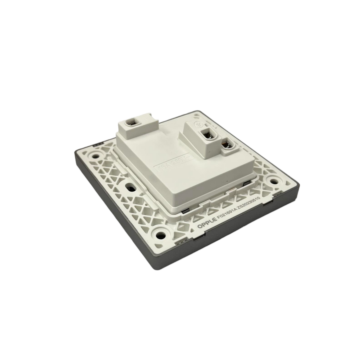 Opple Universal Outlet with Ground 16A 220V with Indicator and Switch Control and Utility Box Gray 16A 220V F021691A 86 x 86