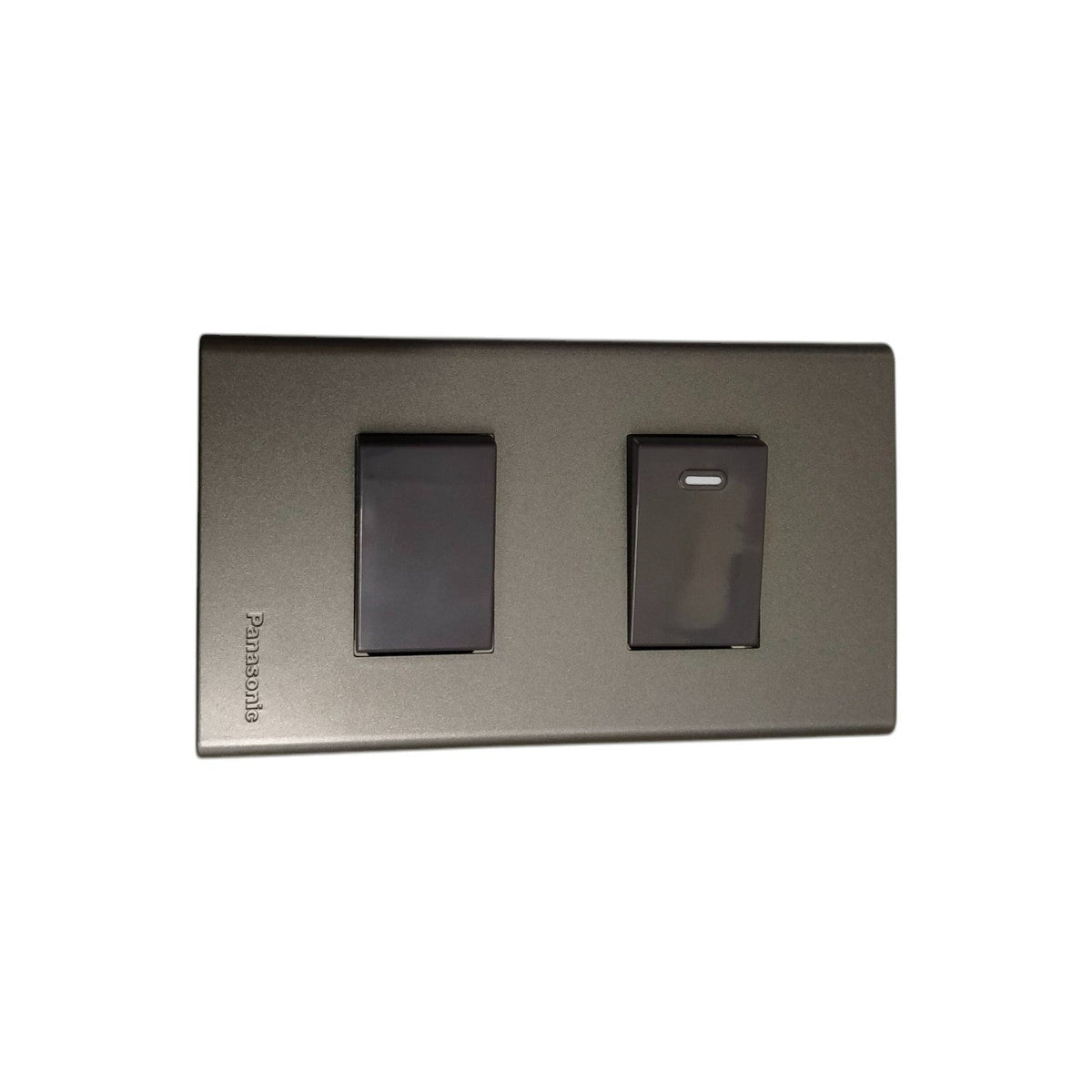 Panasonic 2 Gang Combination Switch,3 Way Switch and 1 Way Switch 16A 250V with Plate Cover Metallic Gray WEG6802MH-1/WEG5002HK-5/WEG5001HK-5