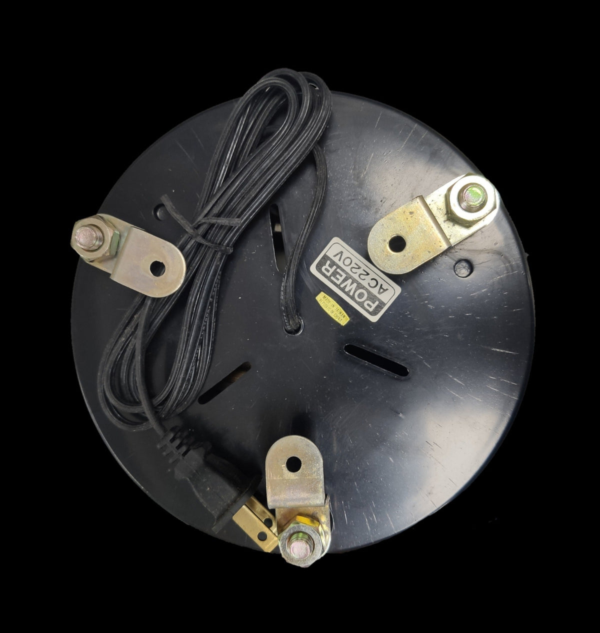 220V revolving warning light Decorative base with power cord and metal mounting brackets