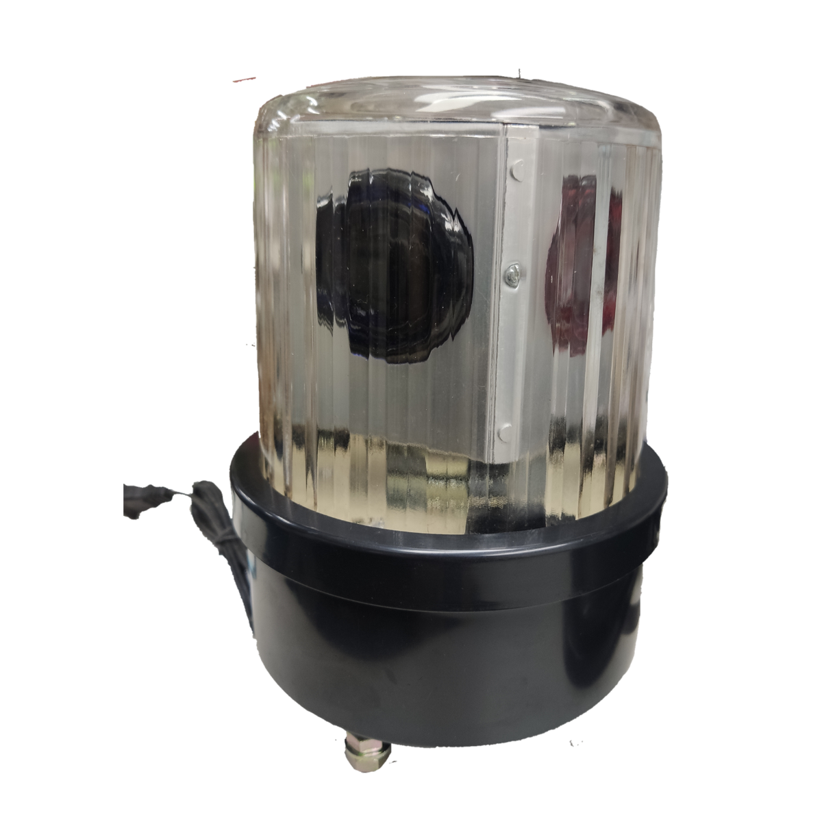 220V revolving warning light Decorative with transparent cover and durable base for seasonal displays