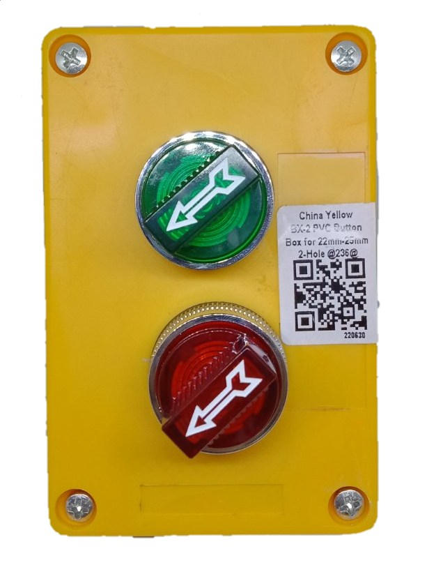 Auspicious 22mm illuminated selector switch green and red arrows on yellow power points switch panel