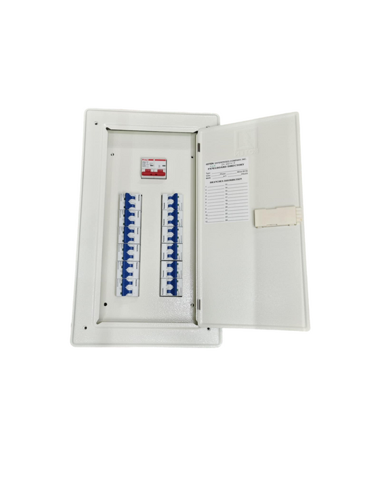 Koten Panel Board 100A 2Pole Main Himel Miniature Circuit Breaker Metal with 12 Branches 2 Pole (Panasonic)