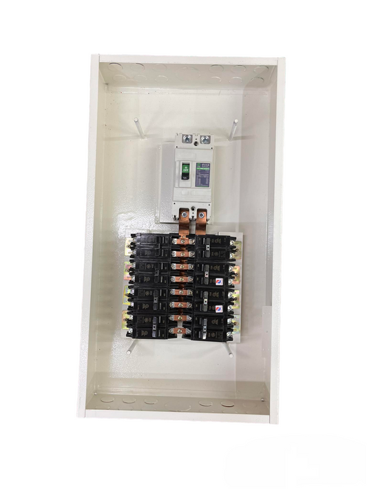 Koten & GE Panel Board with 175A 2 Pole 250SPS Main with 8 Branches 2 Pole Circuit Breaker Bolt On TQC