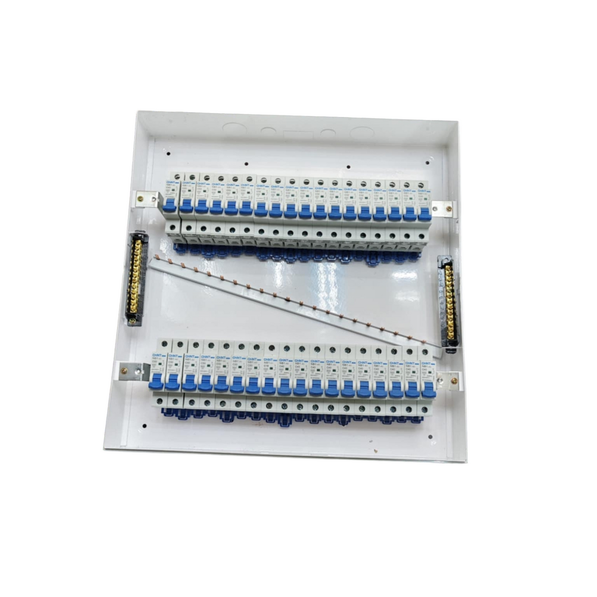 Panel Board 63A 1 Pole Main Miniature Circuit Breaker with 35 Branches NB1 Type 1 Pole Miniature Circuit Breaker 36 Ways Surface Type Panel Box ZY with 35 Bus Bar 1 Pole ( Chint Breakers)