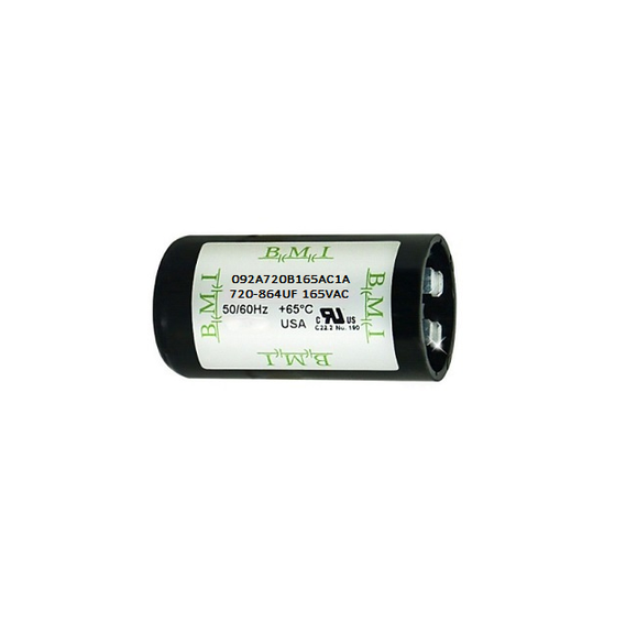 Motor Starting Capacitor 720-864 UF BMI Brand: Available in: ( 165VAC, and 125VAC)