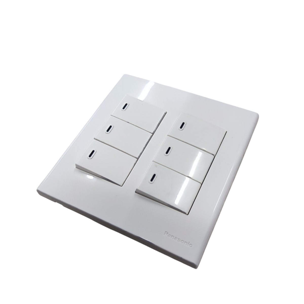 Panasonic 6 Gang 1 Way Switch 16A 220V Device Wide Series with Utility Box WEG6806+(6XWEG5001K-5)+Utility Box