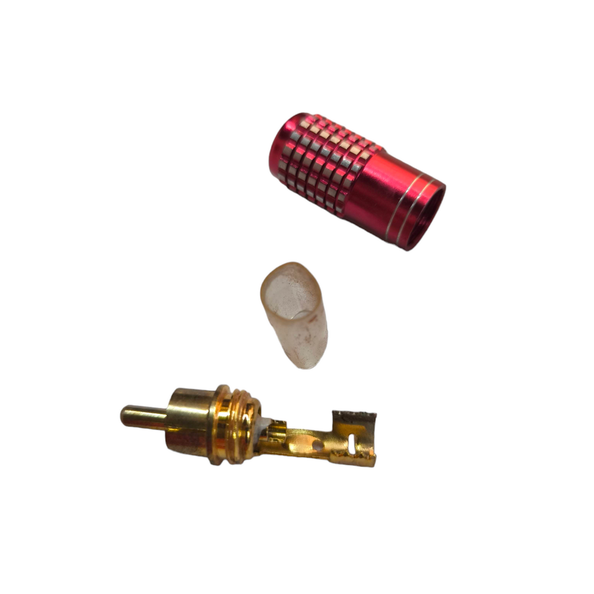 Grippes RCA Plug Metal Yellow Connector