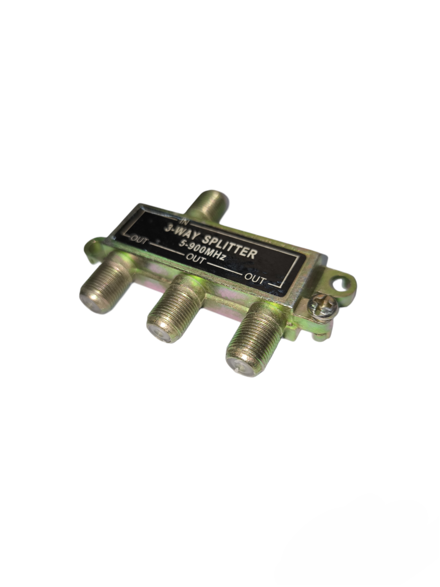 3 way cable splitter for TV parts and accessories with metal connectors made in China