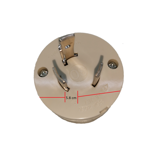 Panasonic 30A 3 Pole Twt isLock Plug 250V with durable design for secure electrical connections