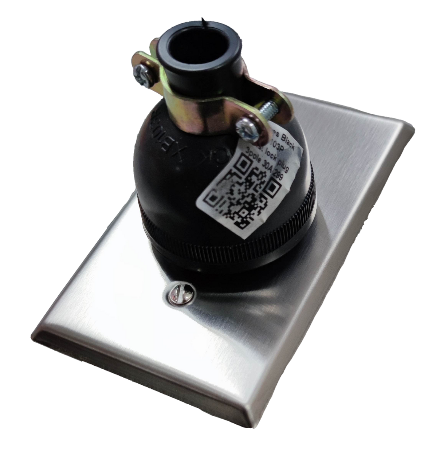 Grippes 30A twist lock wall outlet featuring a durable design for secure connections