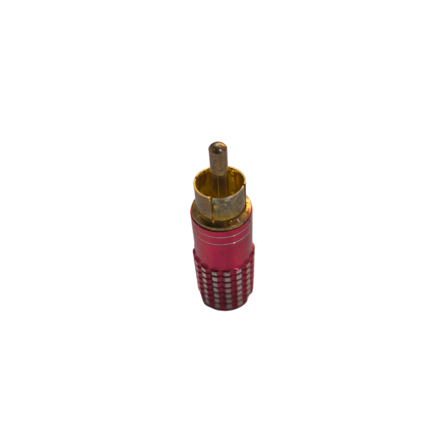 Grippes RCA Plug Metal Yellow Connector