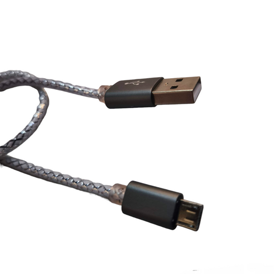 30cm micro USB charging cable with braided design for durable connection and fast charging