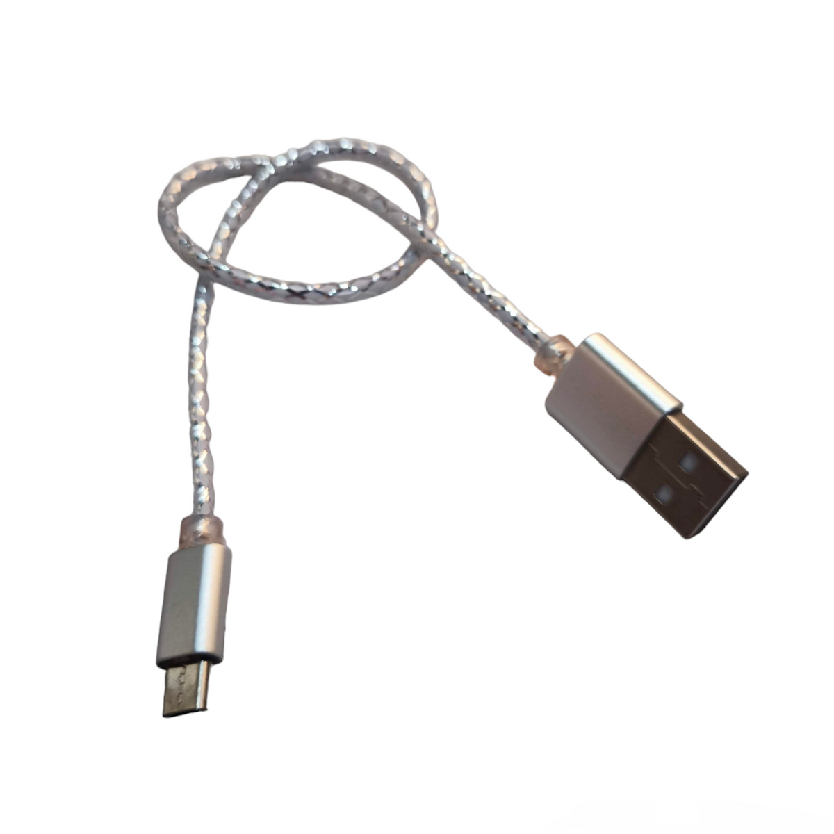 30cm micro USB charging cable with a braided design for durable performance