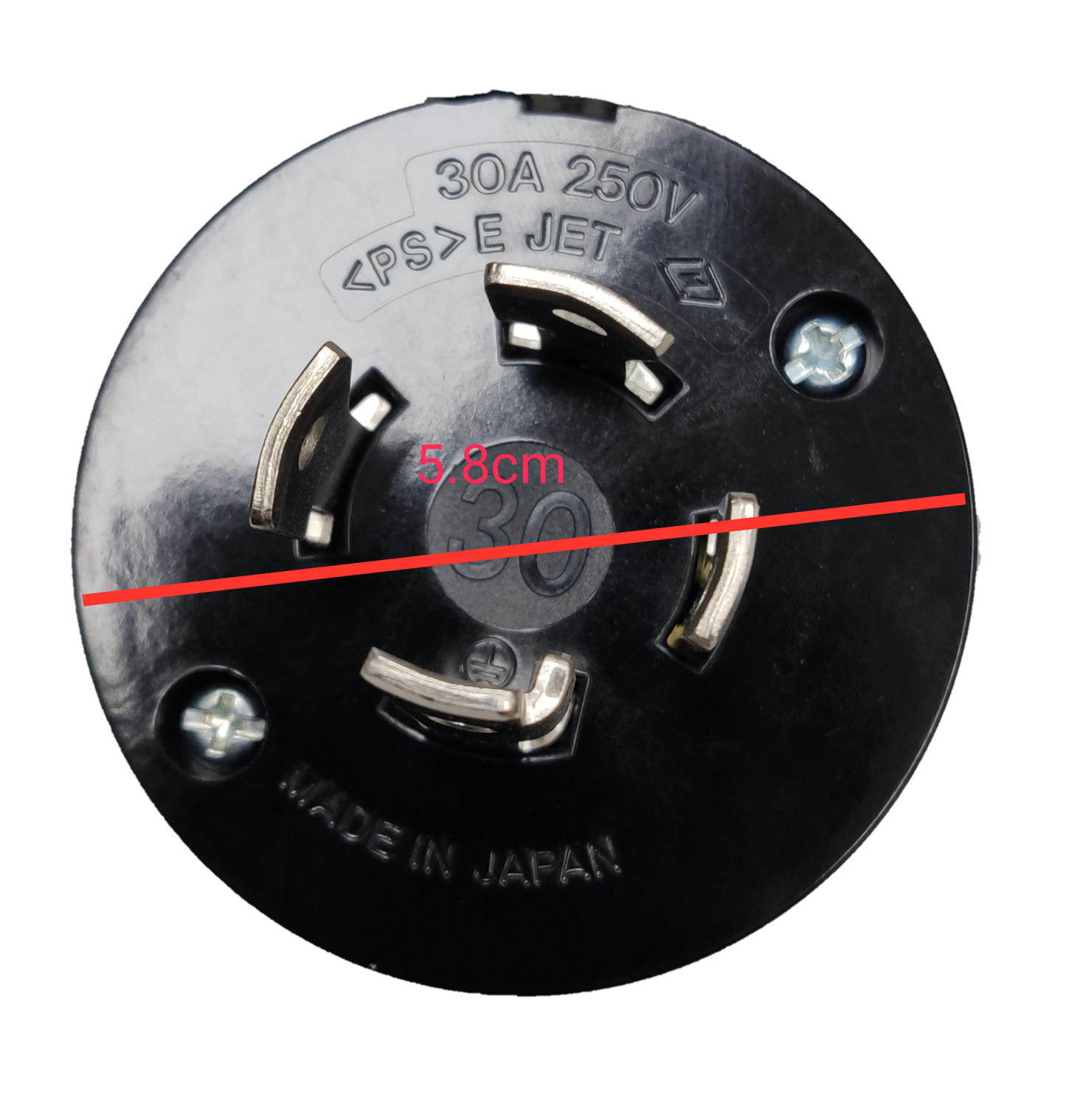 Panasonic 30A Twist Lock Plug 3P+E (4P) 250V (NEMA L6) WF6430 Twistlock Plug 30A 3P+E