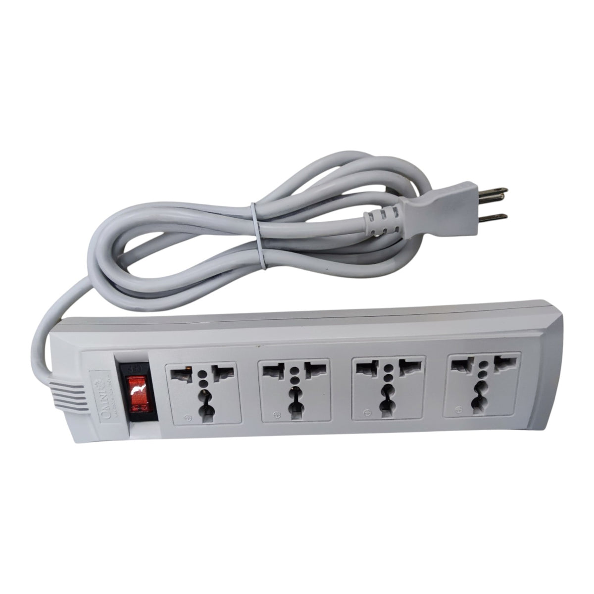 Omni 4 Gang Universal Outlet Extension Cord with Switch 1.83 Meters Length WEU-104-PK