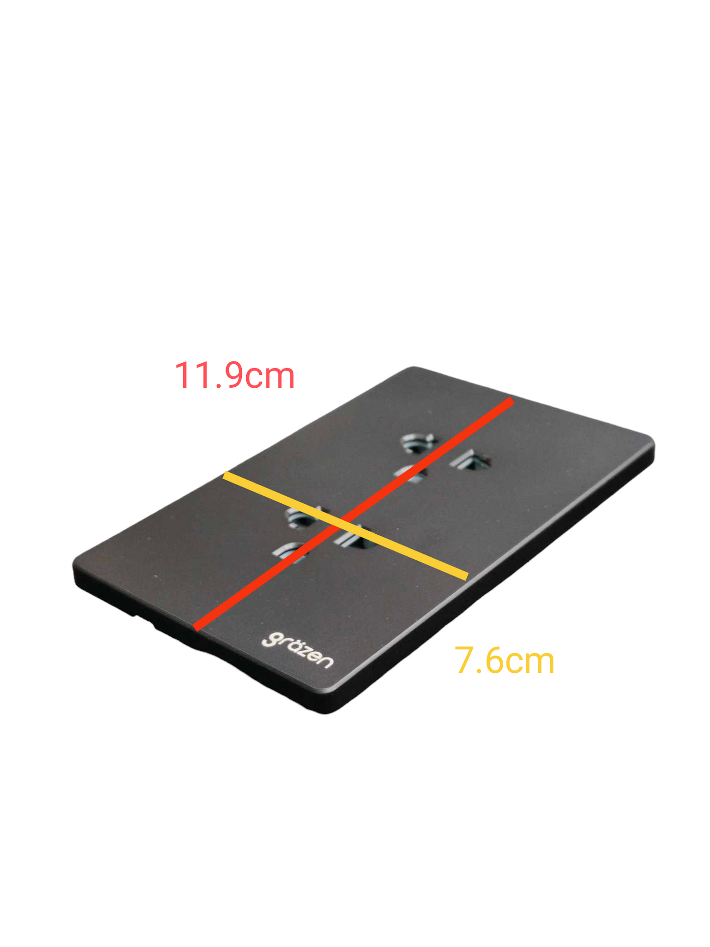 Grazen 2 Gang Universal Outlet with Ground 16A 220V Available Black White Gray and Gold GW-010