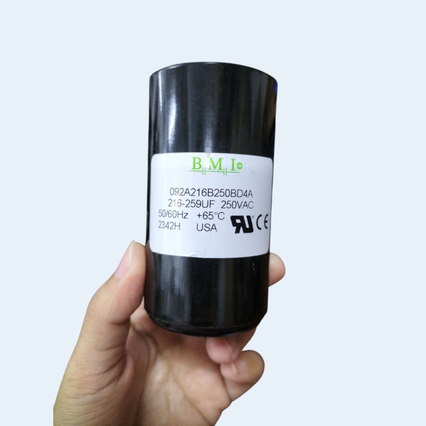 BMI Motor Staring Capacitor 216-259UF 250V AC, Capacitor 216-259MFD