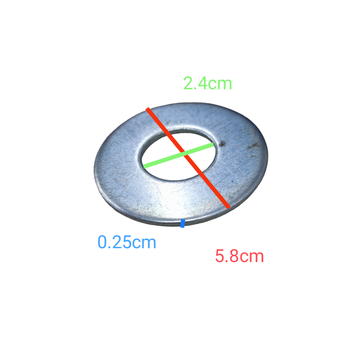 Galvanize Metal Washer 60mm x 24mm x 2.5mm